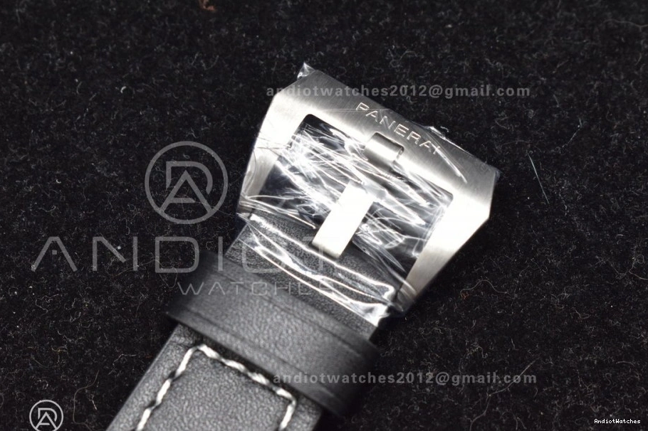 on  PAM732 Strap Green 1:1 P OnTrend Dial Leather Brown Dark Best 999 TTF Edition 0210